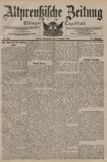 Altpreussische Zeitung, Nr. 188 Sonnabend 12 August 1899, 51. Jahrgang