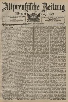 Altpreussische Zeitung, Nr. 191 Mittwoch 16 August 1899, 51. Jahrgang