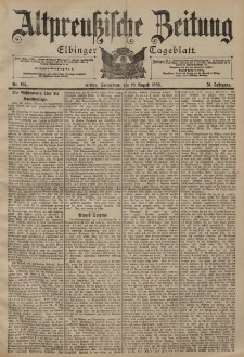 Altpreussische Zeitung, Nr. 194 Sonnabend 19 August 1899, 51. Jahrgang