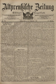 Altpreussische Zeitung, Nr. 205 Freitag 1 September 1899, 51. Jahrgang