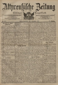 Altpreussische Zeitung, Nr. 206 Sonnabend 2 September 1899, 51. Jahrgang