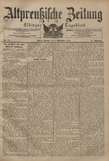 Altpreussische Zeitung, Nr. 211 Freitag 8 September 1899, 51. Jahrgang
