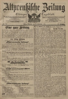 Altpreussische Zeitung, Nr. 221 Mittwoch 20 September 1899, 51. Jahrgang