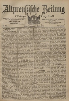Altpreussische Zeitung, Nr. 232 Dienstag 3 Oktober 1899, 51. Jahrgang