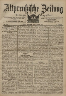 Altpreussische Zeitung, Nr. 236 Sonnabend 7 Oktober 1899, 51. Jahrgang