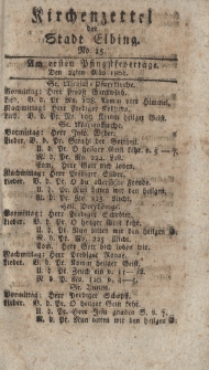 Kirchenzettel der Stadt Elbing, Nr. 25, 24 Mai 1801