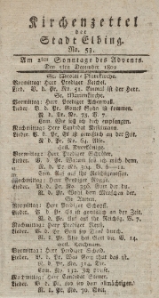 Kirchenzettel der Stadt Elbing, Nr. 53, 5 Dezember 1802