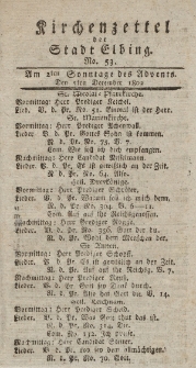 Kirchenzettel der Stadt Elbing, Nr. 53, 5 Dezember 1802
