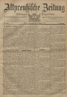 Altpreussische Zeitung, Nr. 248 Sonnabend 21 Oktober 1899, 51. Jahrgang