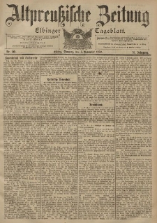 Altpreussische Zeitung, Nr. 261 Sonntag 5 November 1899, 51. Jahrgang