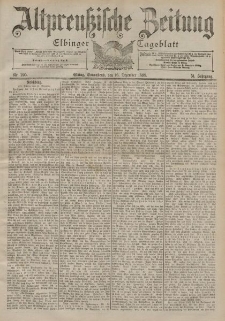 Altpreussische Zeitung, Nr. 295 Sonnabend 16 Dezember 1899, 51. Jahrgang