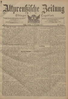 Altpreussische Zeitung, Nr. 9 Freitag 12 Januar 1900, 52. Jahrgang