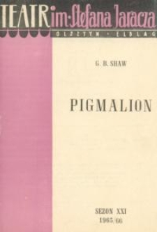 Pigmalion - program teatralny