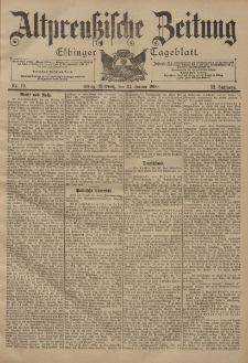 Altpreussische Zeitung, Nr. 19 Mittwoch 24 Januar 1900, 52. Jahrgang