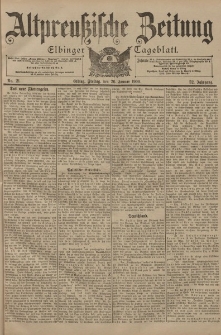 Altpreussische Zeitung, Nr. 21 Freitag 26 Januar 1900, 52. Jahrgang