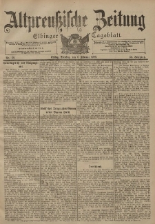 Altpreussische Zeitung, Nr. 30 Dienstag 6 Februar 1900, 52. Jahrgang