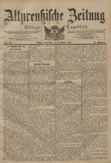 Altpreussische Zeitung, Nr. 32 Donnerstag 8 Februar 1900, 52. Jahrgang