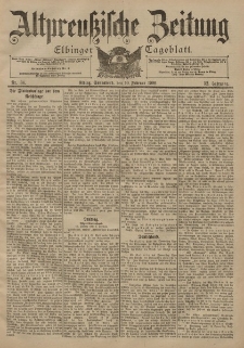 Altpreussische Zeitung, Nr. 34 Sonnabend 10 Februar 1900, 52. Jahrgang