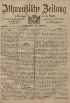 Altpreussische Zeitung, Nr. 44 Donnerstag 22 Februar 1900, 52. Jahrgang