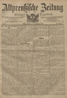 Altpreussische Zeitung, Nr. 45 Freitag 23 Februar 1900, 52. Jahrgang