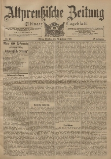 Altpreussische Zeitung, Nr. 48 Dienstag 27 Februar 1900, 52. Jahrgang