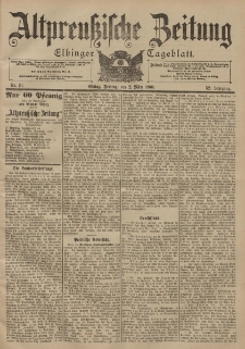 Altpreussische Zeitung, Nr. 51 Freitag 2 März 1900, 52. Jahrgang