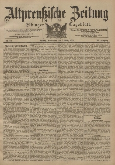 Altpreussische Zeitung, Nr. 52 Sonnabend 3 März 1900, 52. Jahrgang