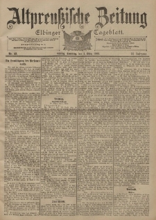 Altpreussische Zeitung, Nr. 53 Sonntag 4 März 1900, 52. Jahrgang
