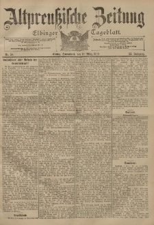 Altpreussische Zeitung, Nr. 58 Sonnabend 10 März 1900, 52. Jahrgang