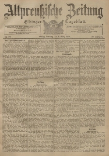 Altpreussische Zeitung, Nr. 59 Sonntag 11 März 1900, 52. Jahrgang