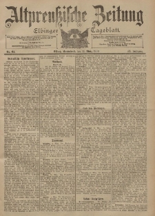 Altpreussische Zeitung, Nr. 64 Sonnabend 17 März 1900, 52. Jahrgang