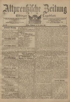 Altpreussische Zeitung, Nr. 67 Mittwoch 21 März 1900, 52. Jahrgang