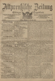 Altpreussische Zeitung, Nr. 67 Mittwoch 21 März 1900, 52. Jahrgang