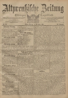 Altpreussische Zeitung, Nr. 69 Freitag 23 März 1900, 52. Jahrgang