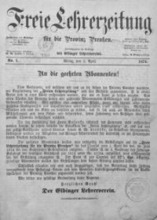 Freie Lehrerzeitung 1874