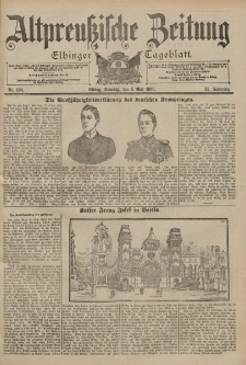 Altpreussische Zeitung, Nr. 105 Sonntag 6 Mai 1900, 52. Jahrgang