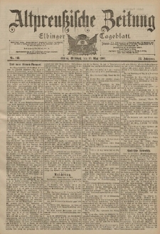 Altpreussische Zeitung, Nr. 113 Mittwoch 16 Mai 1900, 52. Jahrgang