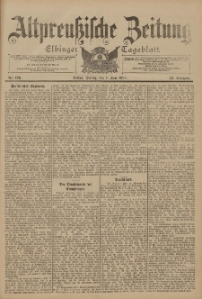 Altpreussische Zeitung, Nr. 126 Freitag 1 Juni 1900, 52. Jahrgang