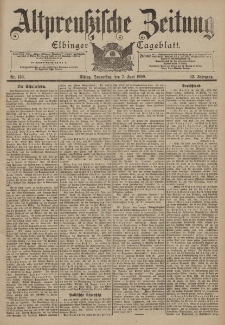 Altpreussische Zeitung, Nr. 130 Donnerstag 7 Juni 1900, 52. Jahrgang