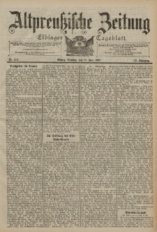 Altpreussische Zeitung, Nr. 140 Dienstag 19 Juni 1900, 52. Jahrgang