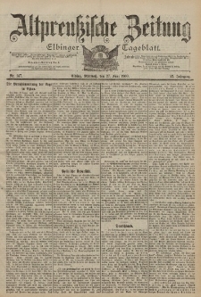 Altpreussische Zeitung, Nr. 147 Mittwoch 27 Juni 1900, 52. Jahrgang