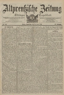 Altpreussische Zeitung, Nr. 148 Donnerstag 28 Juni 1900, 52. Jahrgang