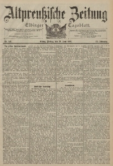 Altpreussische Zeitung, Nr. 149 Freitag 29 Juni 1900, 52. Jahrgang