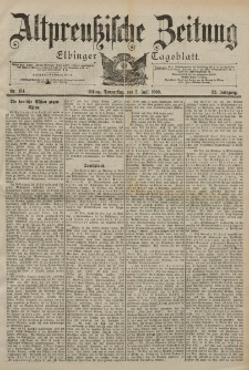 Altpreussische Zeitung, Nr. 154 Donnerstag 5 Juli 1900, 52. Jahrgang