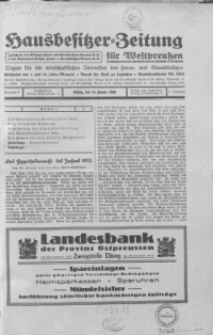 Hausbesitzer-Zeitung für Westpreussen