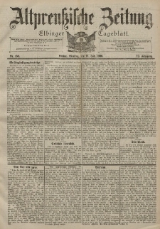 Altpreussische Zeitung, Nr. 158 Dienstag 10 Juli 1900, 52. Jahrgang