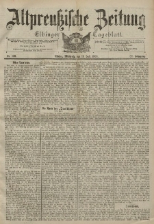 Altpreussische Zeitung, Nr. 159 Mittwoch 11 Juli 1900, 52. Jahrgang