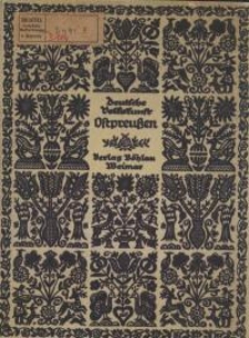 Deutsche Volkskunst : Ostpreussen. Bd. 10
