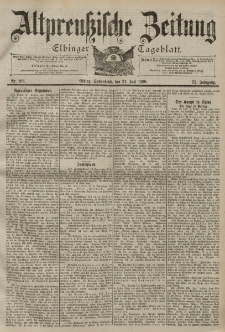 Altpreussische Zeitung, Nr. 168 Sonnabend 21 Juli 1900, 52. Jahrgang