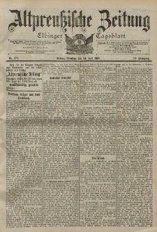 Altpreussische Zeitung, Nr. 170 Dienstag 24 Juli 1900, 52. Jahrgang